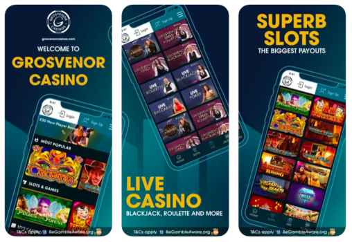 Review of the Grosvenor Casino App for UK Players