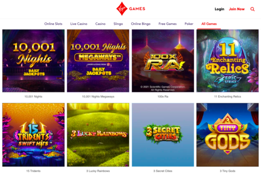 Virgin Casino Bonus Code 2025 and Games: 30 Spins or £50 Bingo Tickets