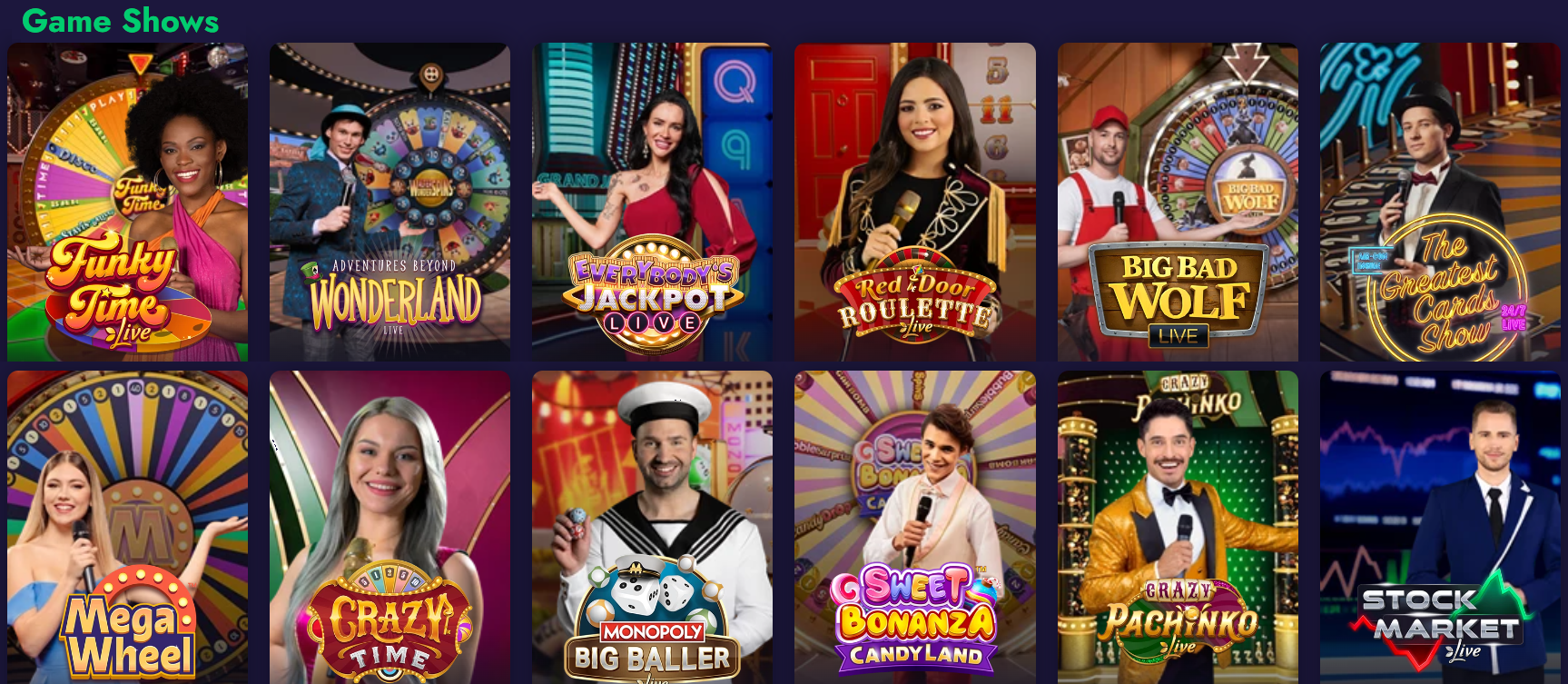 Live Games shows