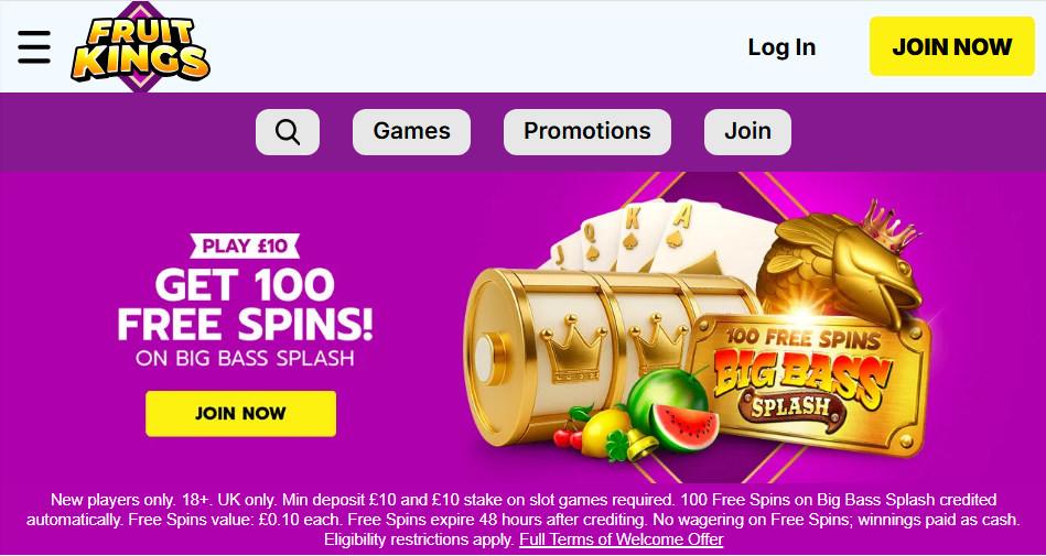 Fruitkings casino bonus