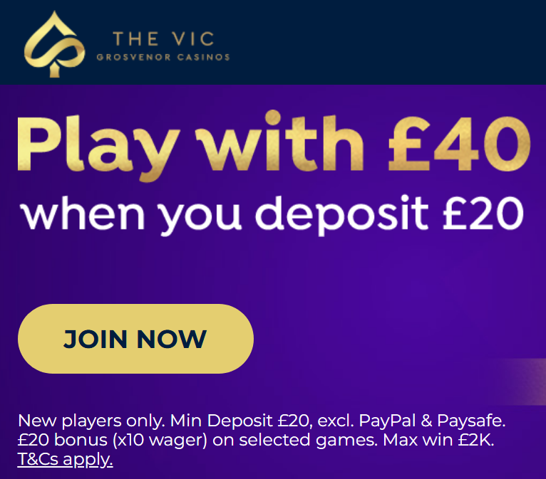 The Vic Promo Code for UK