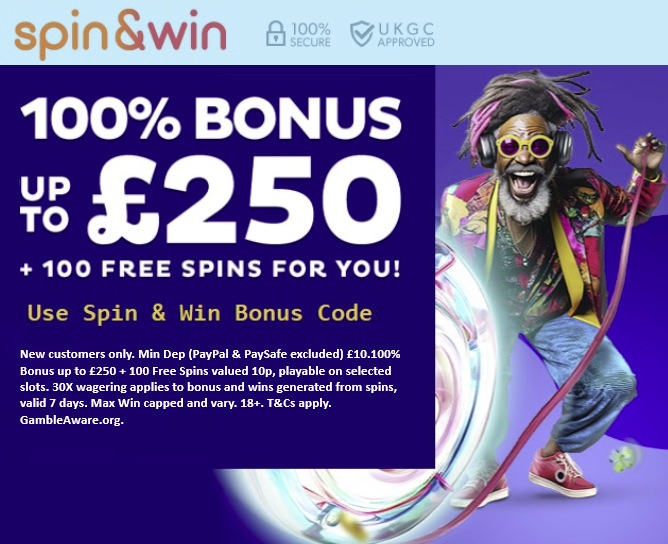 Spin and Win Promo Code UK 2025
