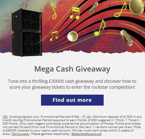 Mega Cash Giveaway