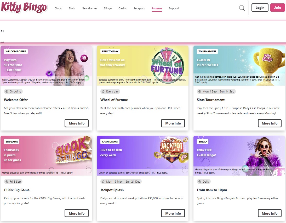 kitty bingo promotions