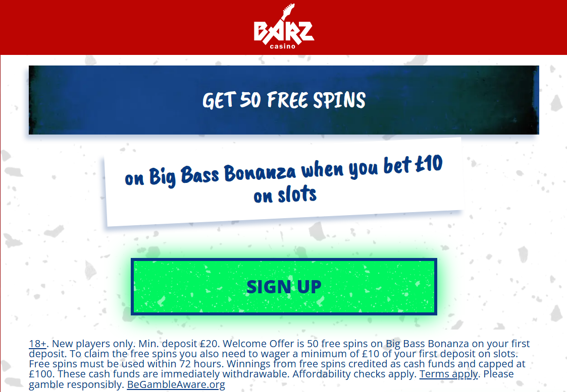 barz casino sign up bonus