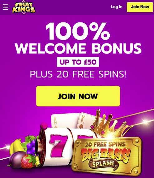 FruitKings Casino Bonus Free Spins