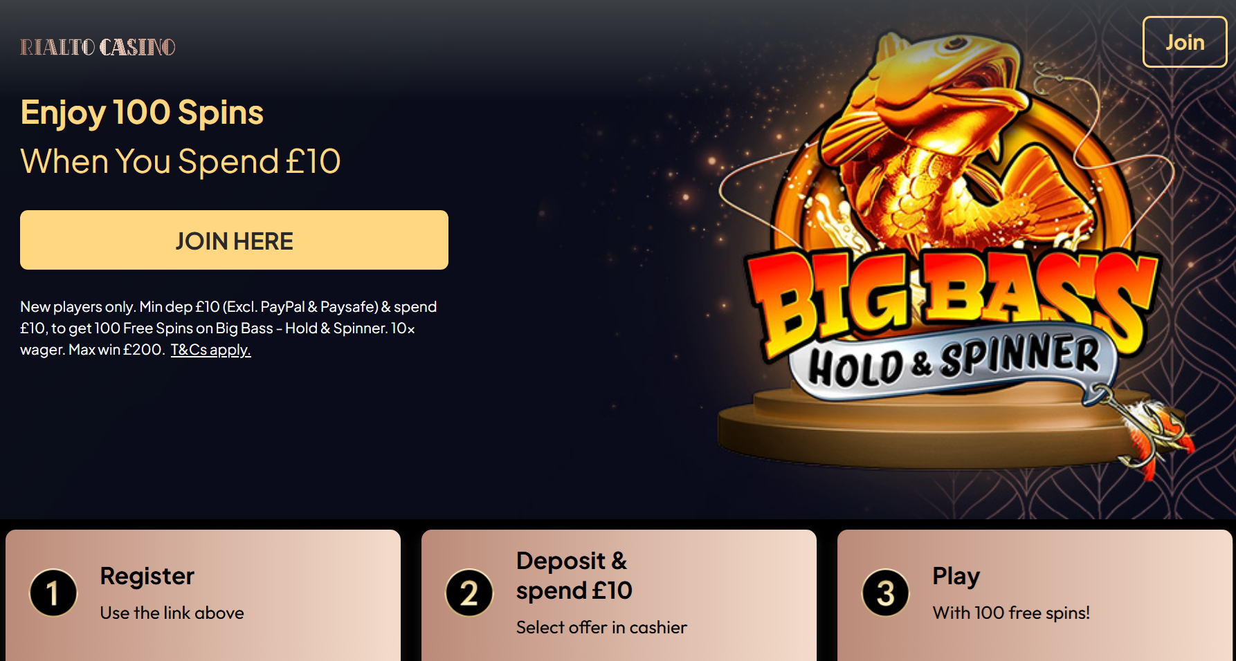 Rialto Casino Sign Up Bonus Code and Offer