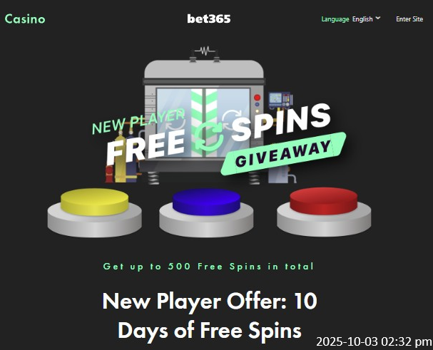 bet365 Casino Welcome Bonus