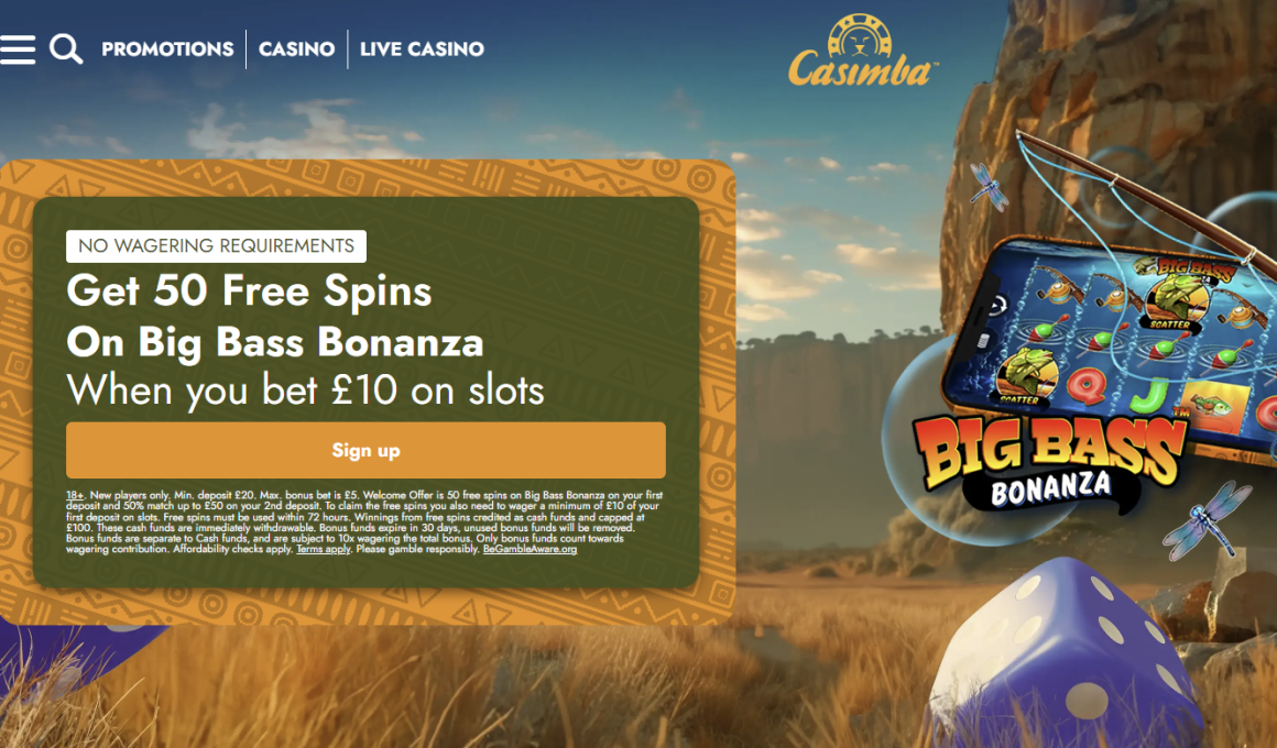 Casimba welcome bonus