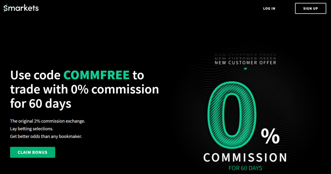 Smarkets Betting Exchange Zero Commisssion Bonus