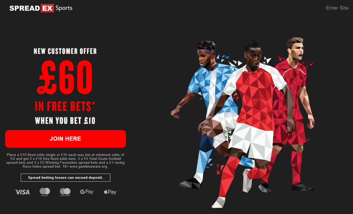 Spreadex Free Bet Bonus Offer