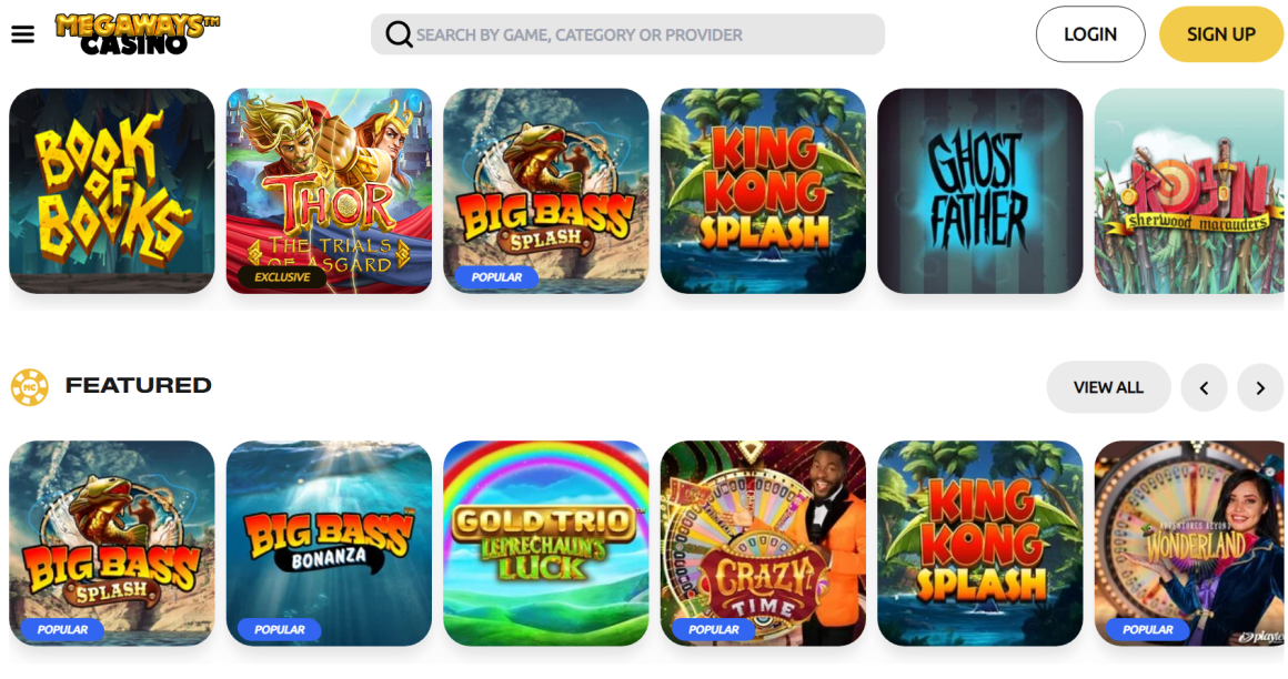 Megaways slots and casino games